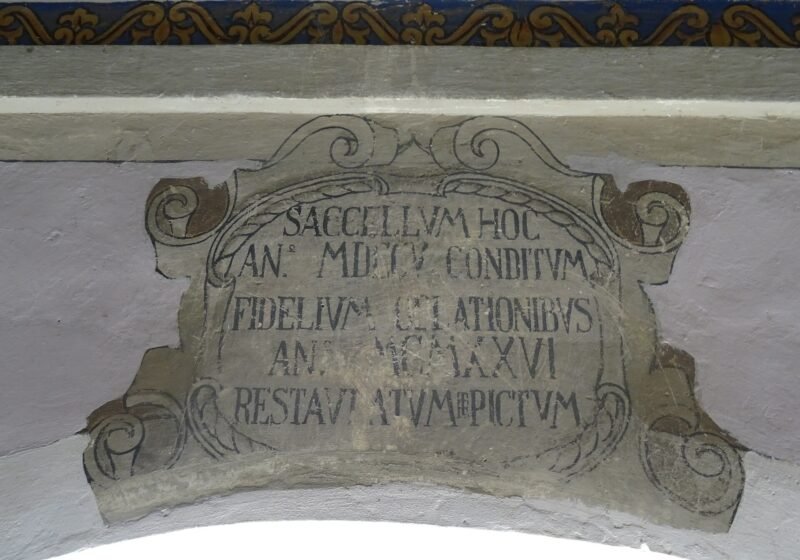 Boccino, chiesa di Santa Maria della Pace - Iscrizione – Brenzone sul Garda