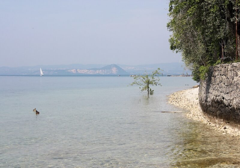 Garda, die Küste in Nähe von Punta San Vigilio – Garda