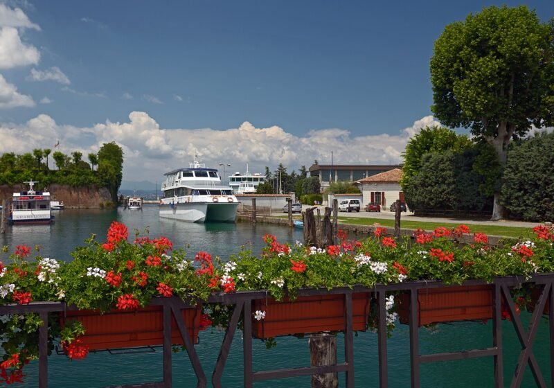 Berth in Peschiera del Garda. Lake Garda, Italy – Peschiera del Garda