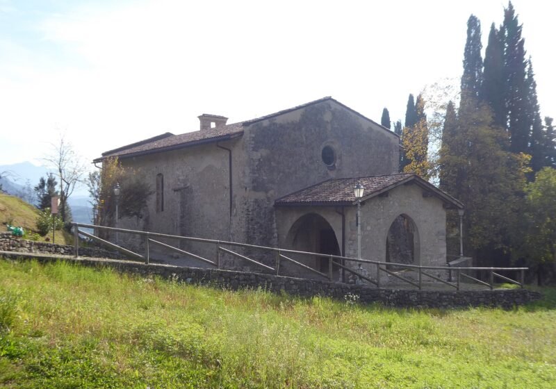 Find the frescoes at San Lorenzo and look up at the castle – Tenno